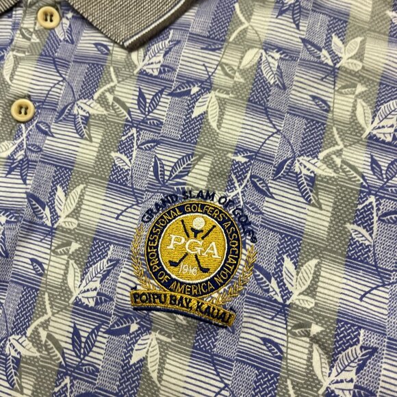 VINTAGE Ashworth Golf Polo Shirt Adult XL Poipu Bay, Kauai USA MADE Mens - Picture 2 of 10
